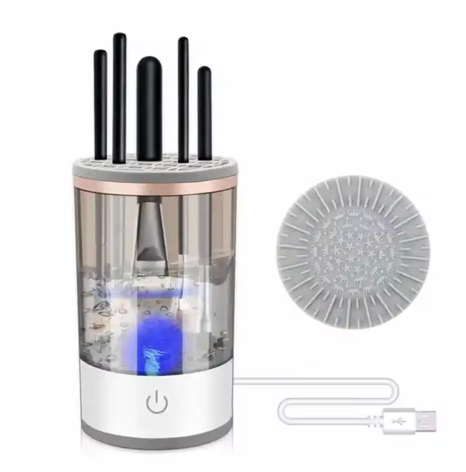 3-in-1 Electric Makeup Brush Cleaner & Dryer – Quick, Easy, and Automatic Cleaning Tool