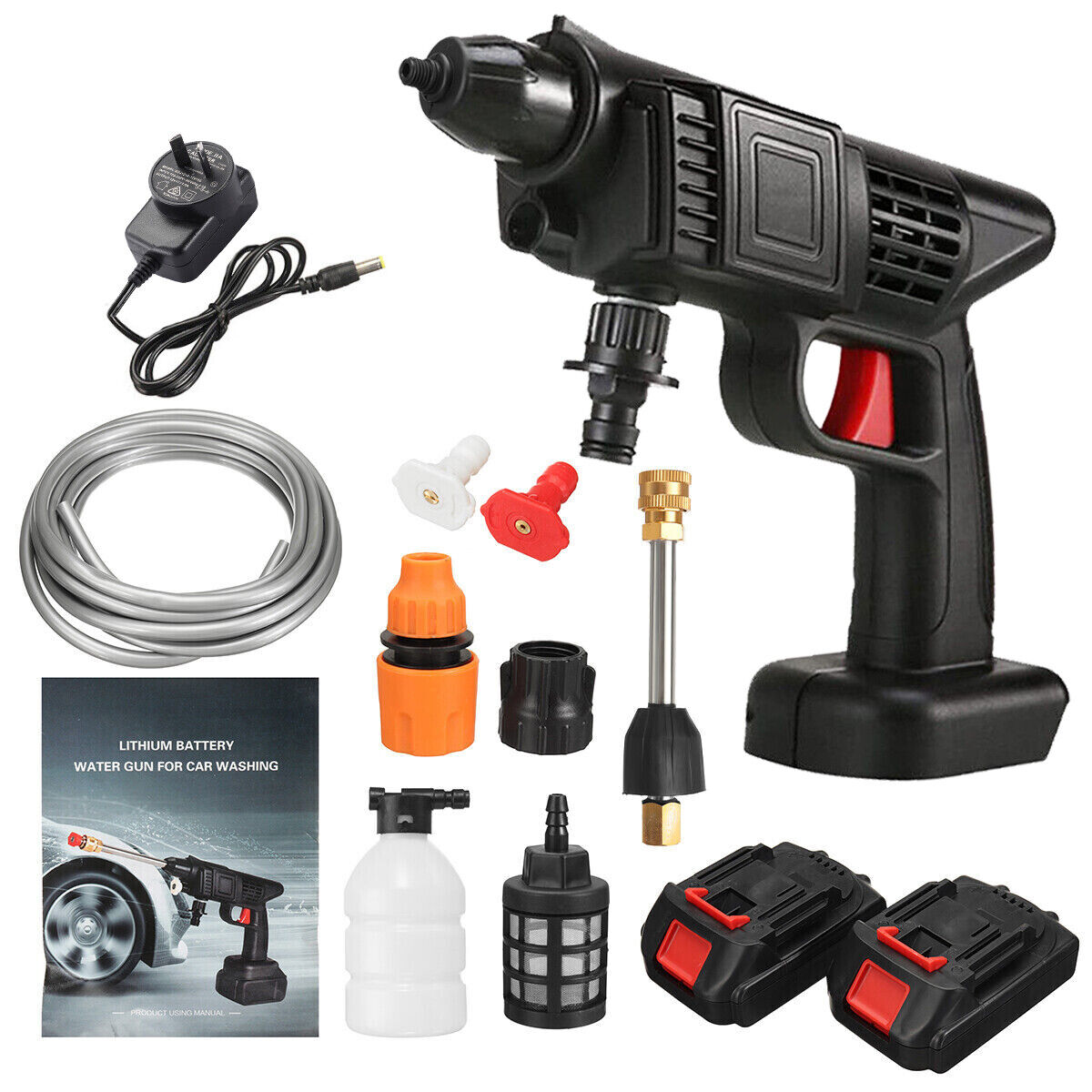 Cordless High Pressure Washer (+2 FREE Batteries)